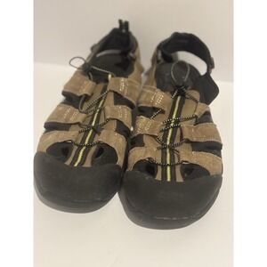 Fisherman Sandals Outdoor Shoes Mens 9‎ Sport Trail Water Brown Leather Hiking